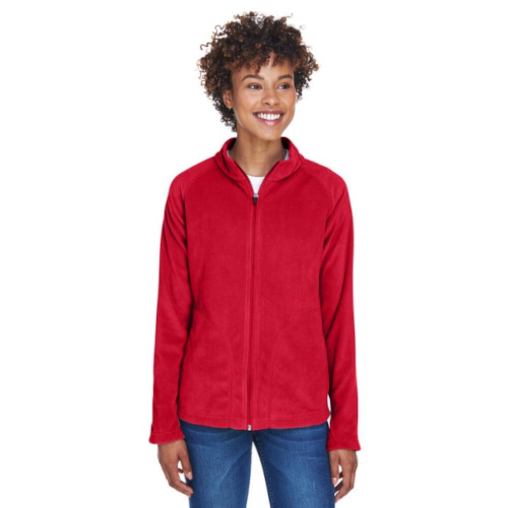 Team 365 Ladies' Campus Microfleece Jacket - Sport Red- TT90W